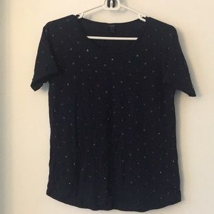 J Crew Beaded Tee